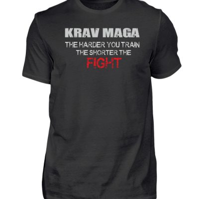 Krav Maga - The Harder You Train... - Herren Premiumshirt-16