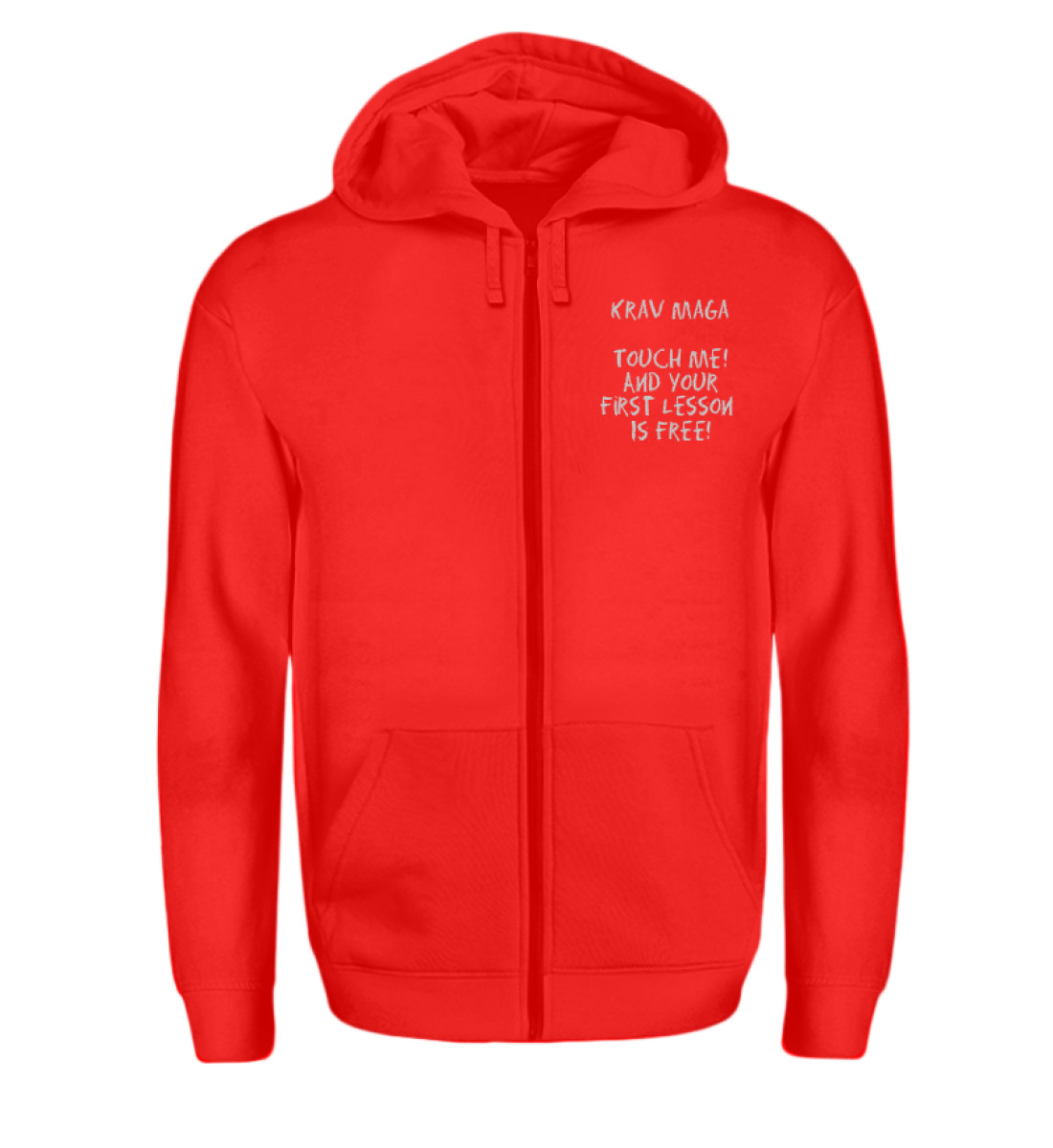 Krav Maga Touch me! And Your First.. - Zip-Hoodie-5761