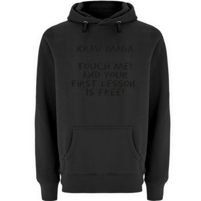 Krav Maga Touch me! And Your First.. - Unisex Premium Kapuzenpullover-16