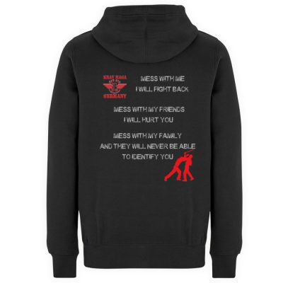 MESS WITH ME... - Unisex Premium Kapuzenpullover-16