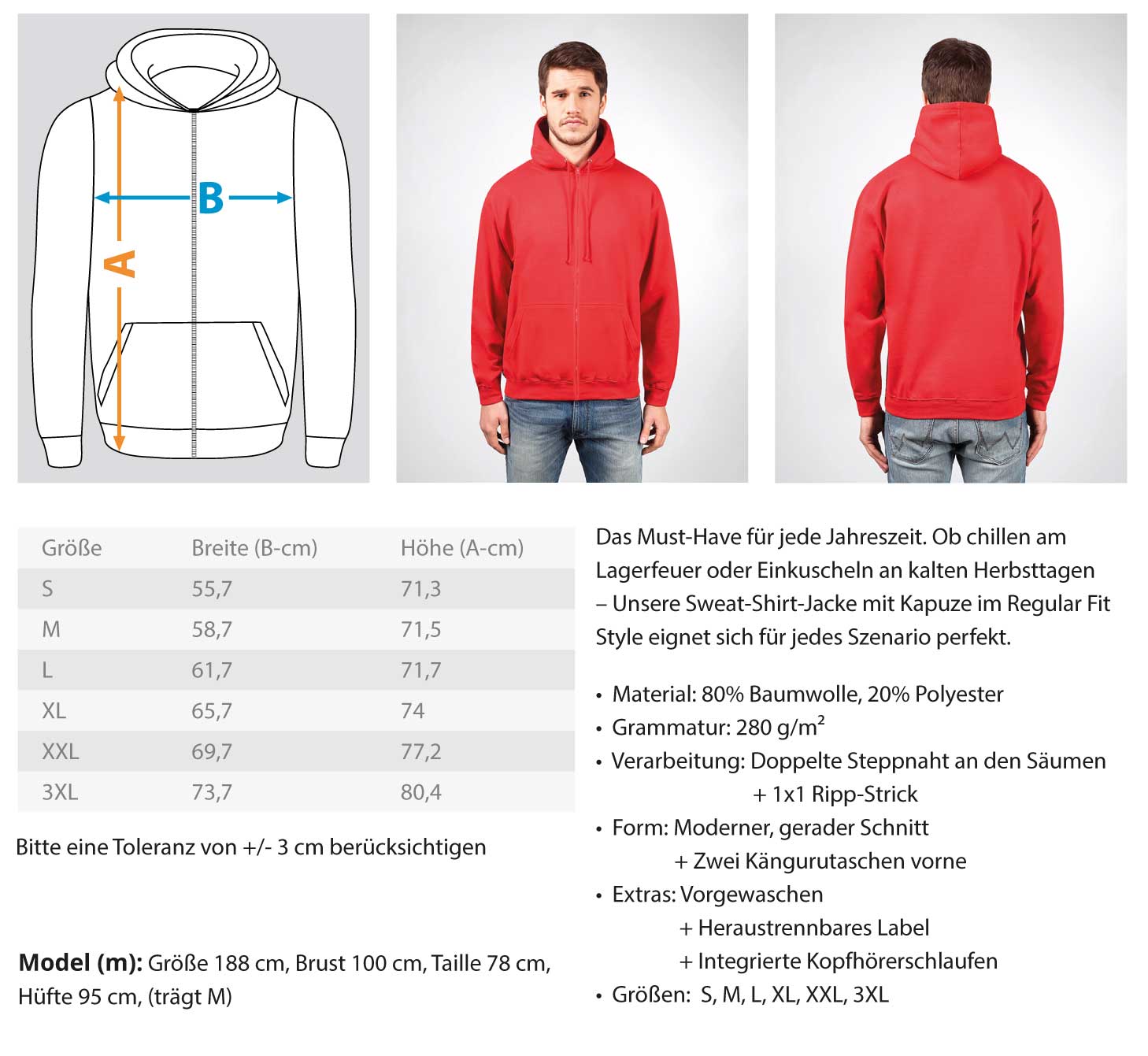 Krav Maga Touch me! And Your First.. - Zip-Hoodie – Bild 7